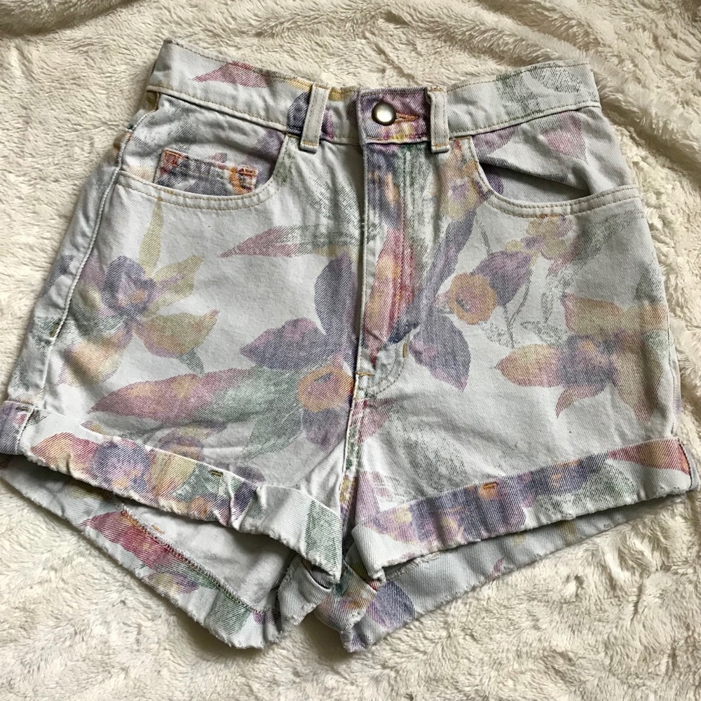 American Apparel Floral Print Shorts